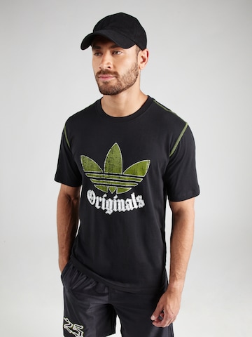 ADIDAS ORIGINALS Shirt in Black: front