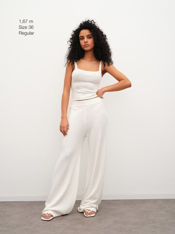 RÆRE by Lorena Rae Wide leg Trousers in White