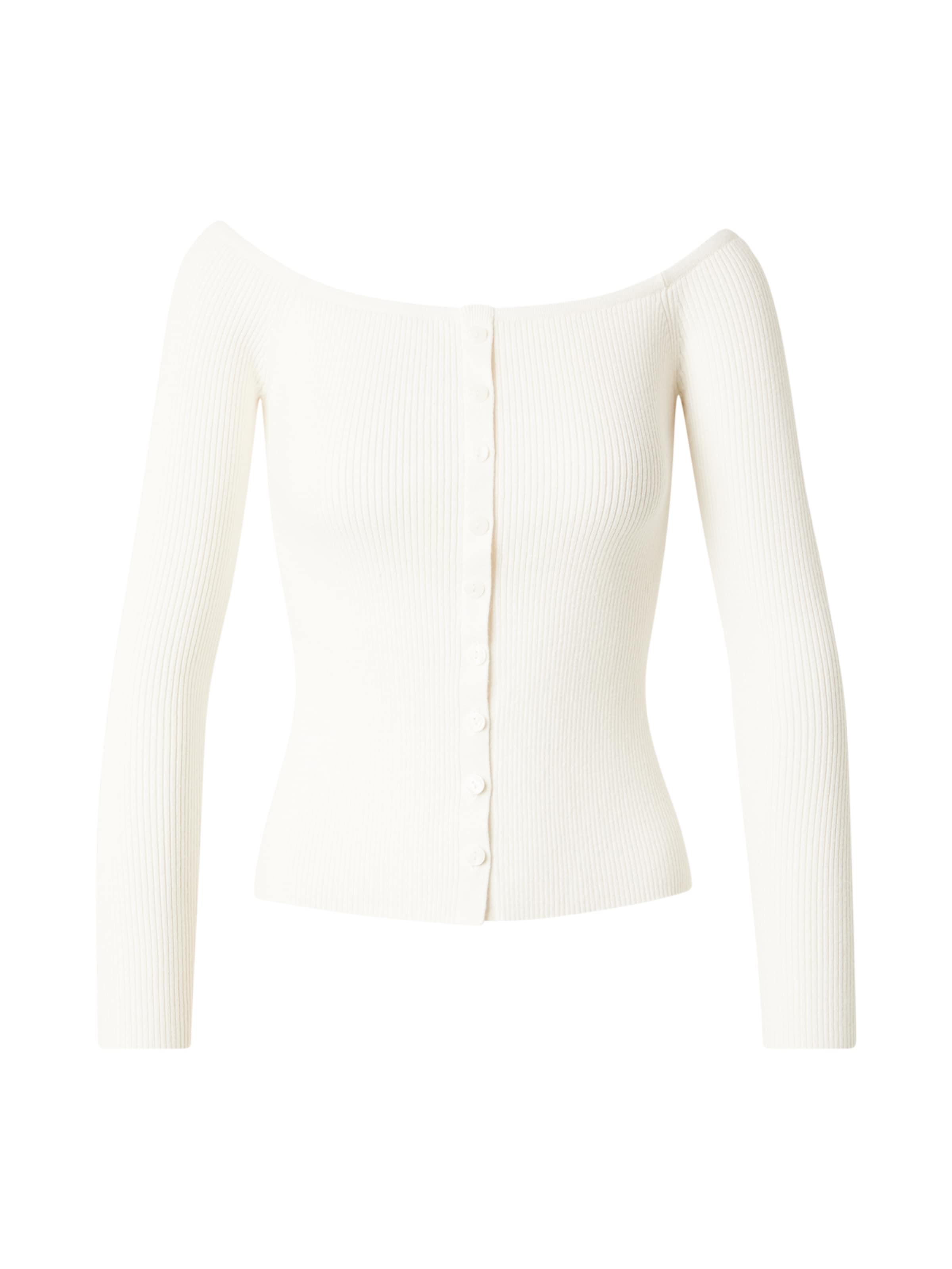 Geacă tricotată de la Abercrombie & Fitch pe alb: față