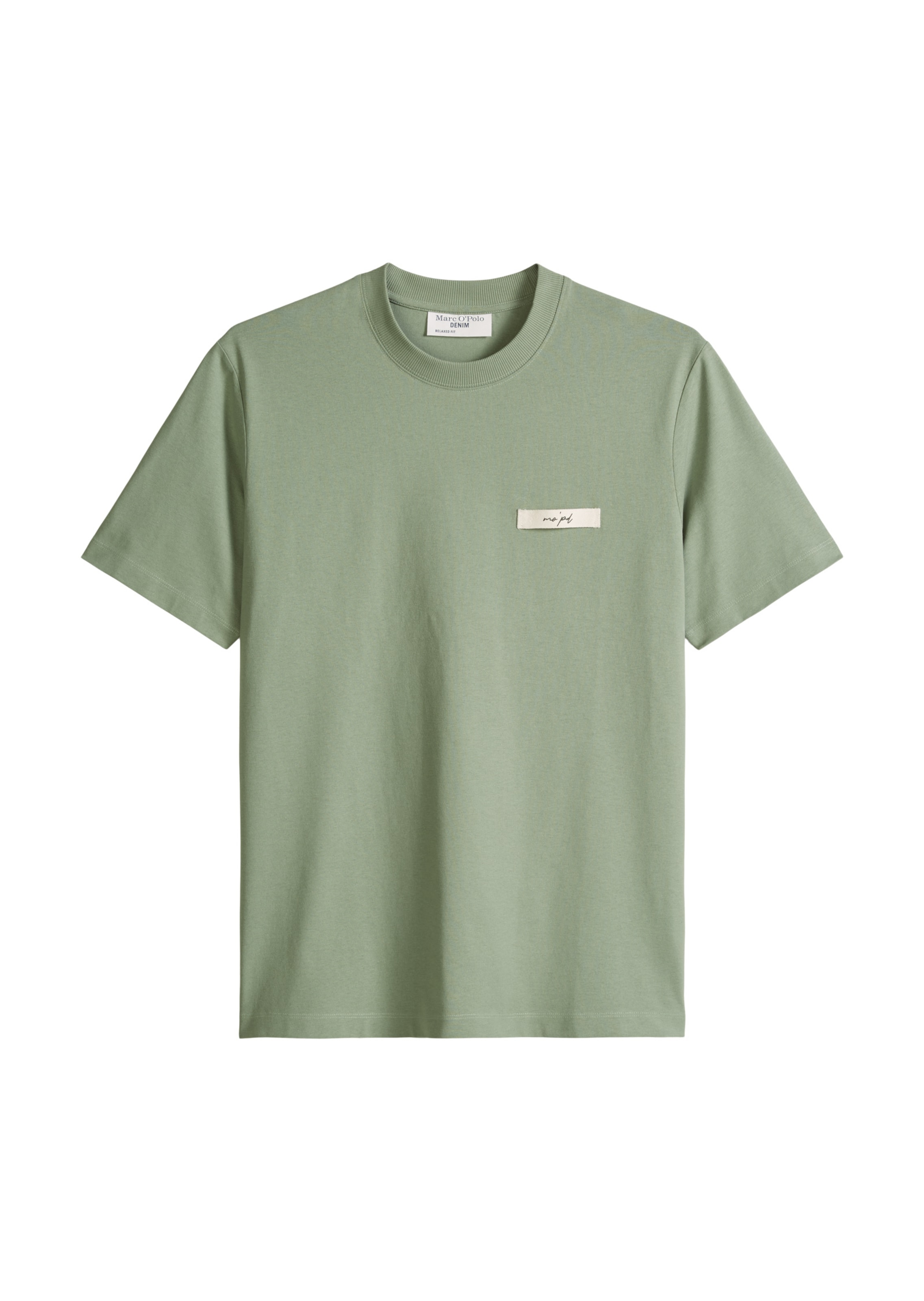 T-Shirt 'DfC' Marc O'Polo DENIM en vert : devant