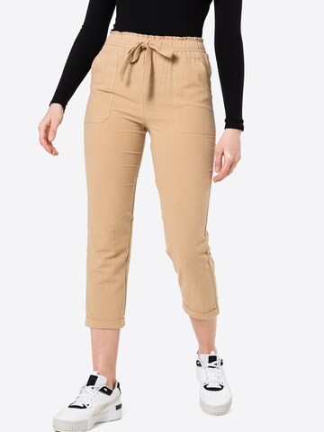 Coupe slim Pantalon 'IMPATIENS' Designers Society en beige : devant