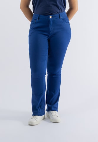 October Regular Pants in Blue: front