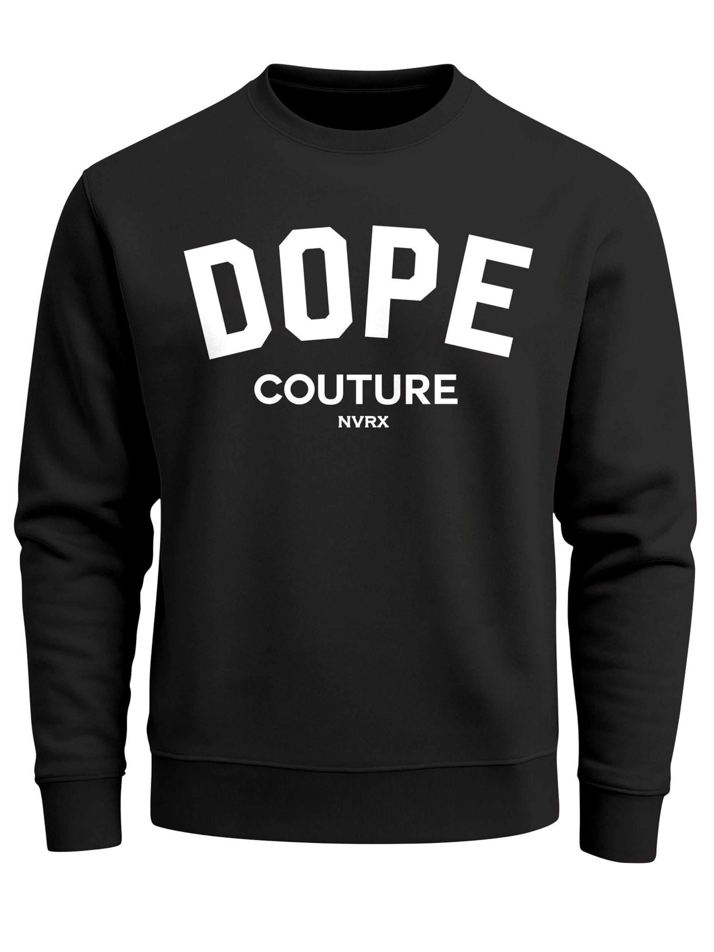 Neverless Sweatshirt 'Dope Couture' in Black: front
