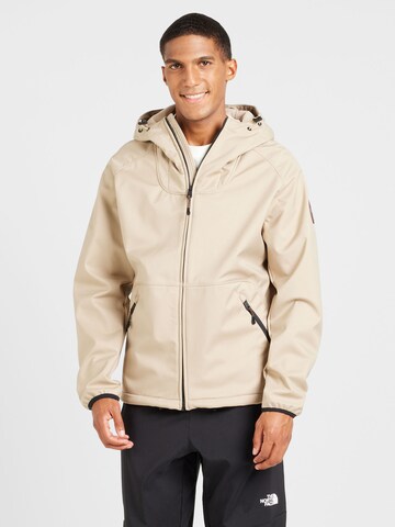 NAPAPIJRI Functionele jas 'WILDHORN' in Beige: voorkant