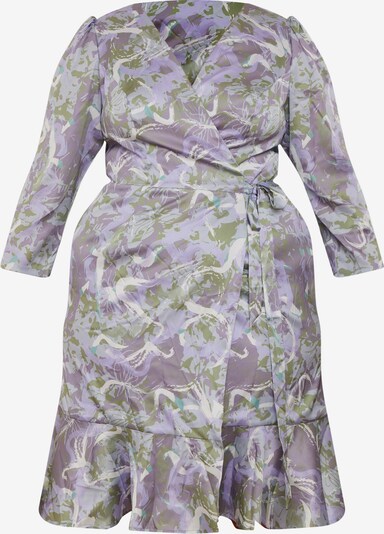 Chi Chi Curve Dress in Grey / Kiwi / Lavender / White, Item view