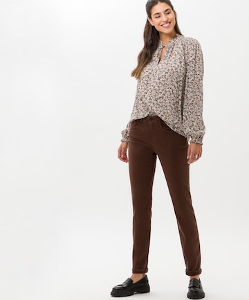 Slimfit Jeans 'CAROLA' di BRAX in marrone