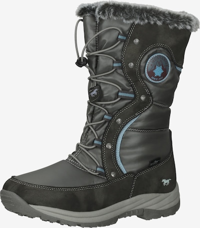 MUSTANG Bottes de neige en bleu / gris foncé, Vue avec produit