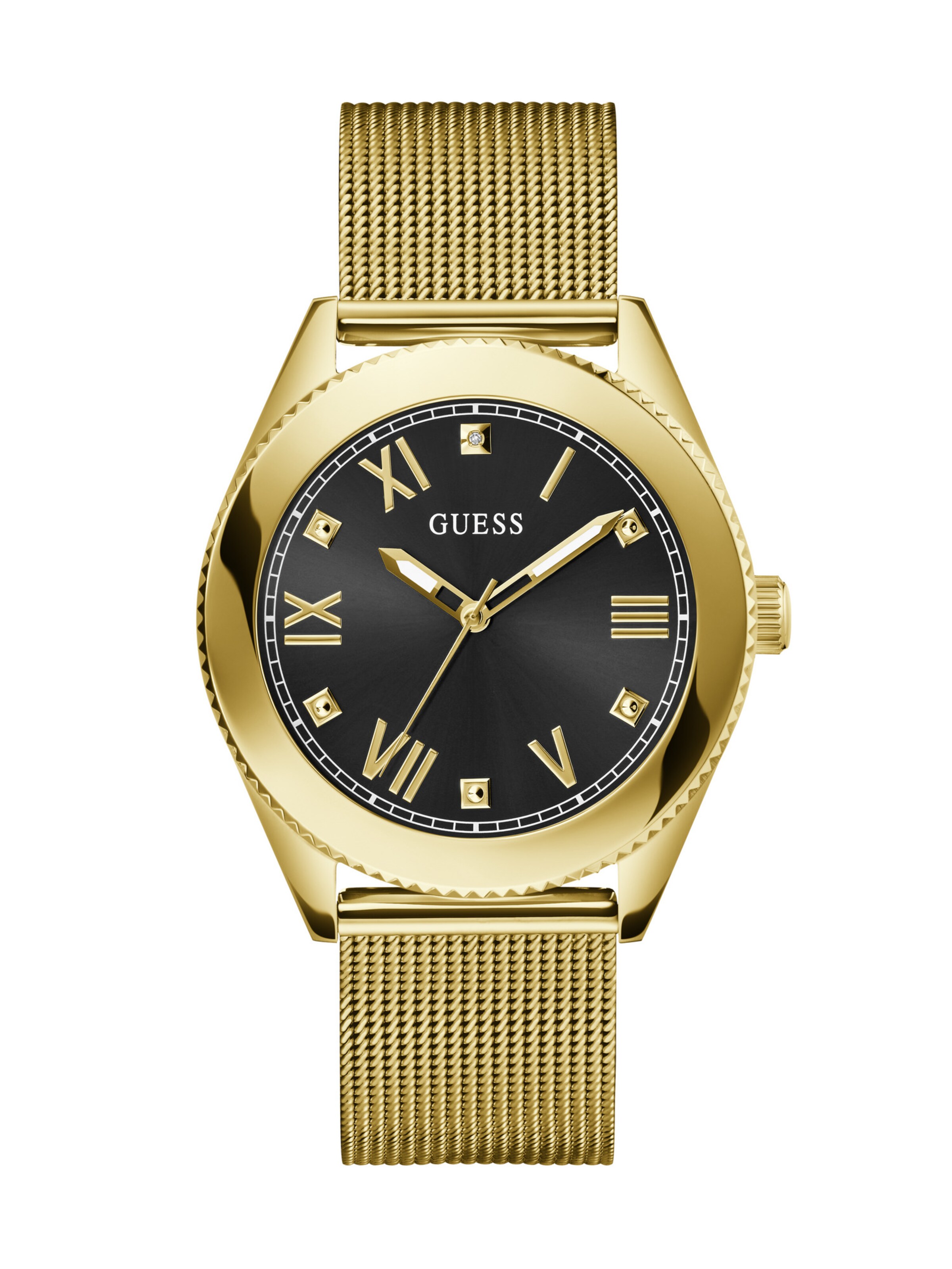 GUESS Analog watch ' NOBLE ' in Gold: front