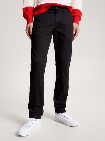 TOMMY HILFIGER Regular Chino trousers 'Denton' in Black: front