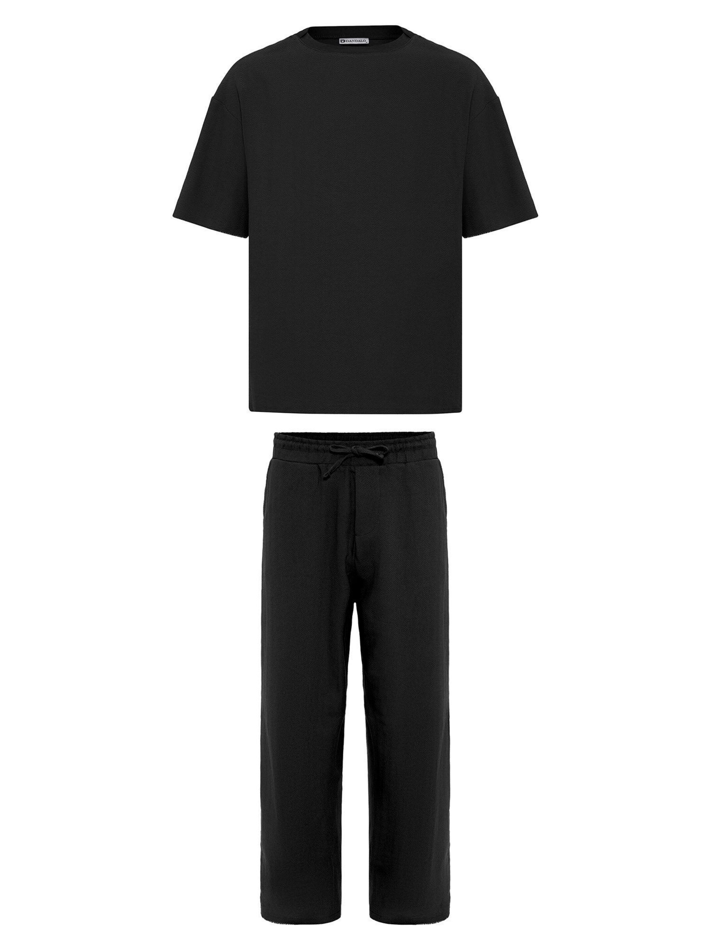 Dandalo Domácí oblečení – černá: přední strana