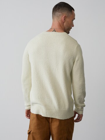 DAN FOX APPAREL Regular Fit Pullover 'Laurenz' in Beige