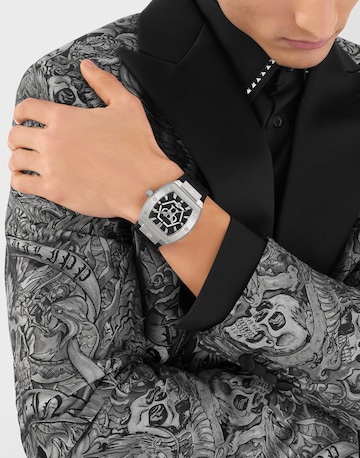 Philipp Plein - Reloj analógico ' Hexagon ' en negro: frente