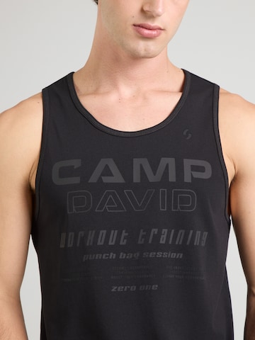 CAMP DAVID - Camiseta funcional en negro
