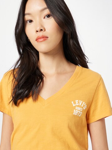 LEVI'S ® Paita 'Graphic Perfect Vneck' värissä keltainen