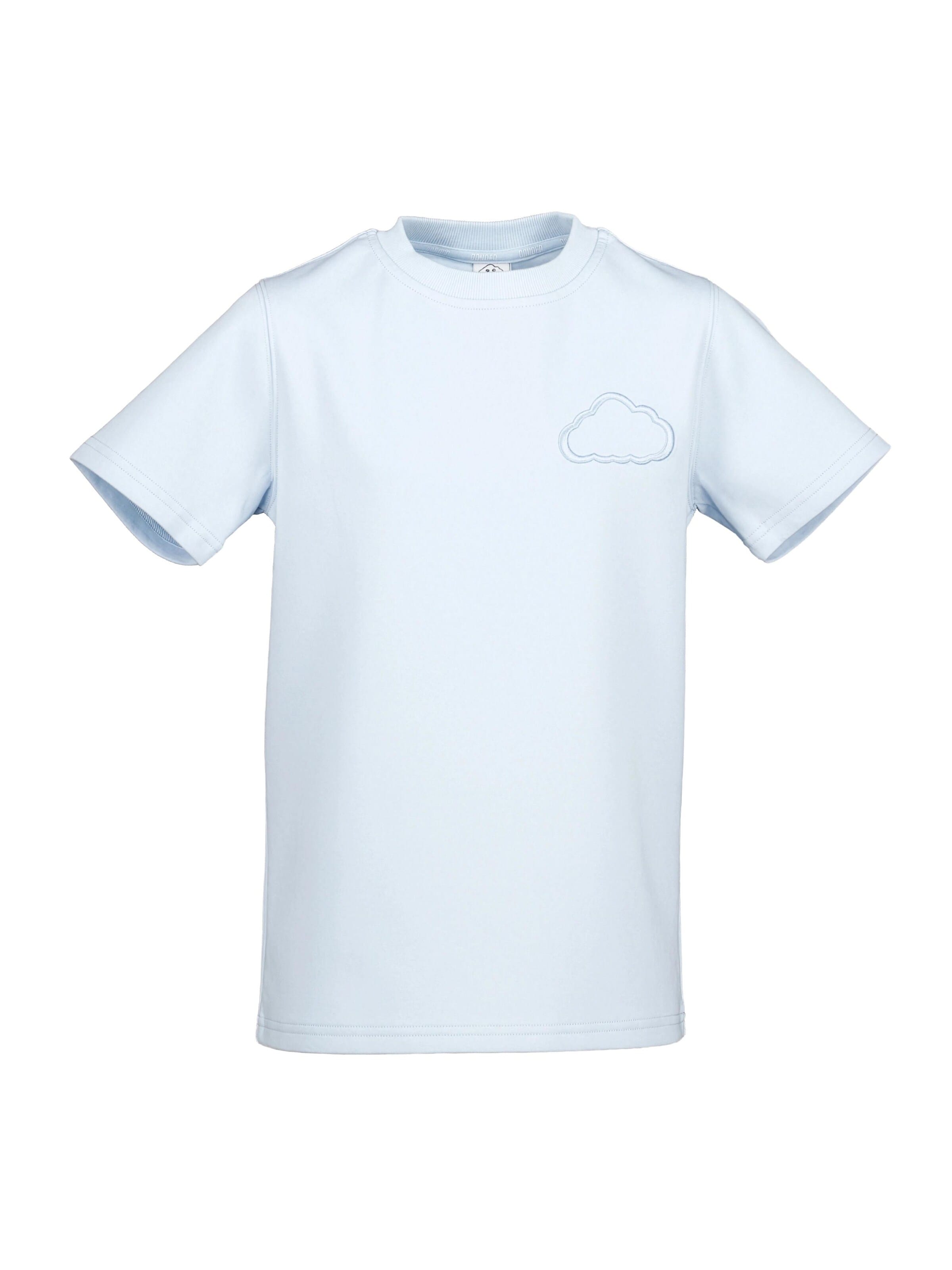 Donder Shirt 'Heavy Tee Essential Canary Yellow' in Blue: front