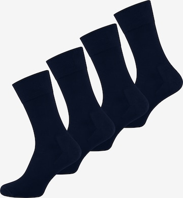 Chaussettes 'Weich & Haltbar' Nur Der en bleu : devant