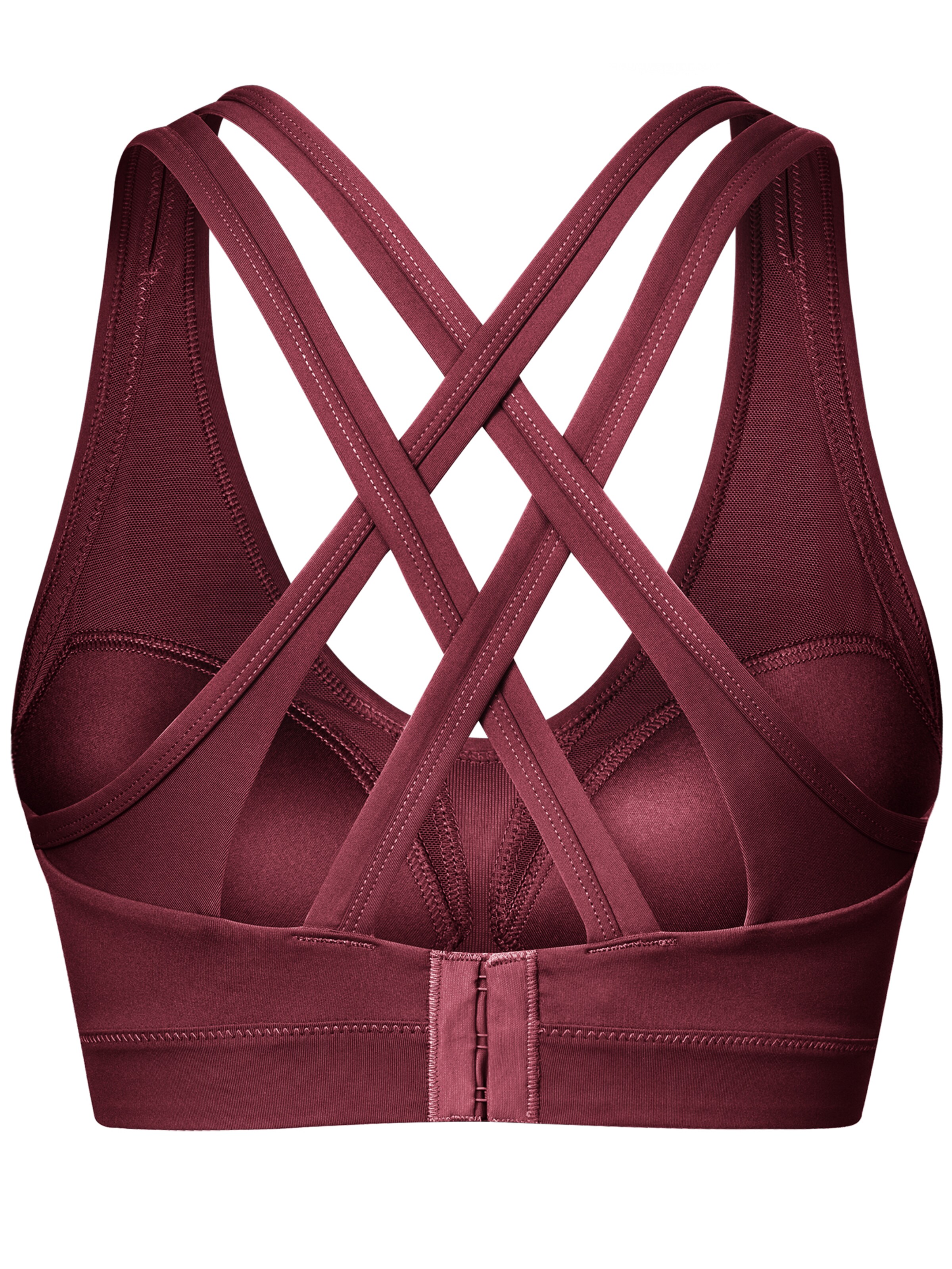 Yvette Push-up Sports Bra in Red