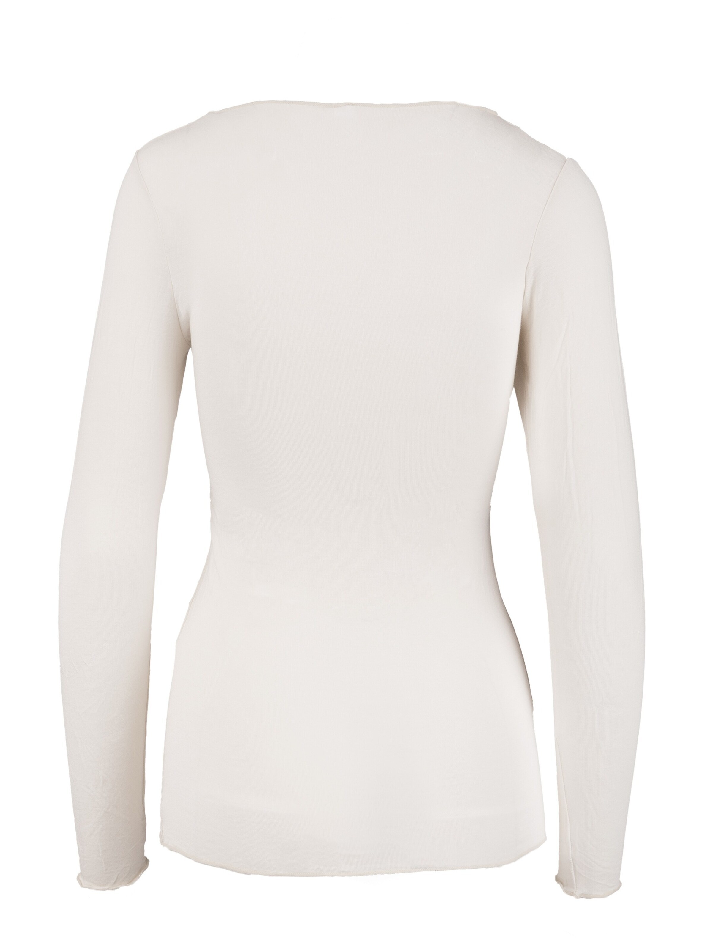 Ciocca - Camiseta térmica 'Cashmere undershirt barchetta' en blanco