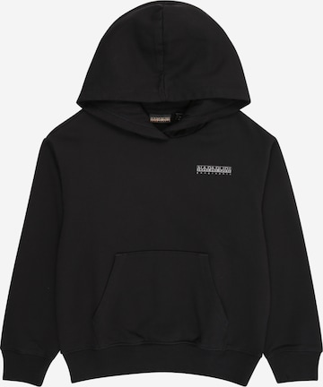 NAPAPIJRISweater majica 'B-AHR' - crna boja: prednji dio