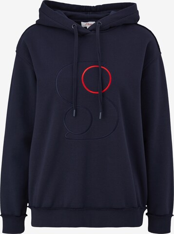 s.Oliver Sweatshirt in Blauw: voorkant