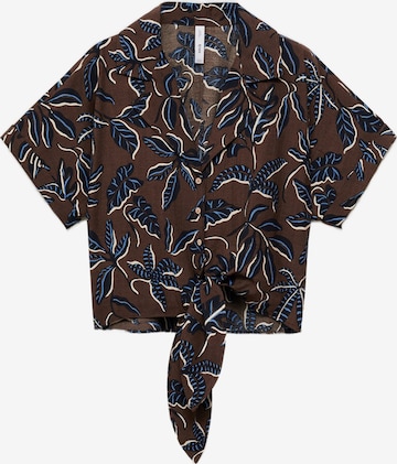 MANGO Pusero 'LIFE' värissä ruskea: etupuoli