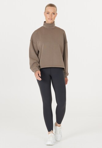 Athlecia Athletic Sweatshirt 'Paris' in Brown