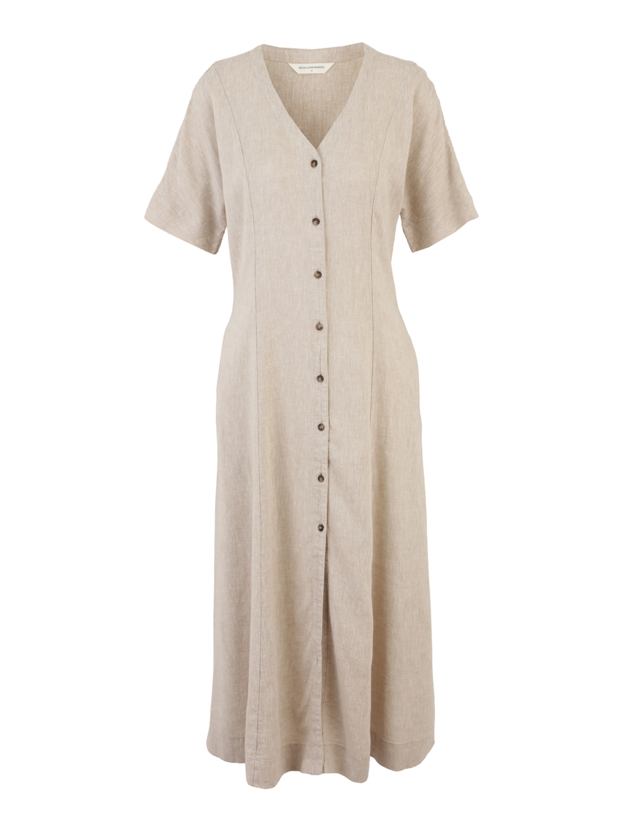 MSCH COPENHAGEN Blousejurk 'Viana Ginia' in de kleur Sand, Productweergave