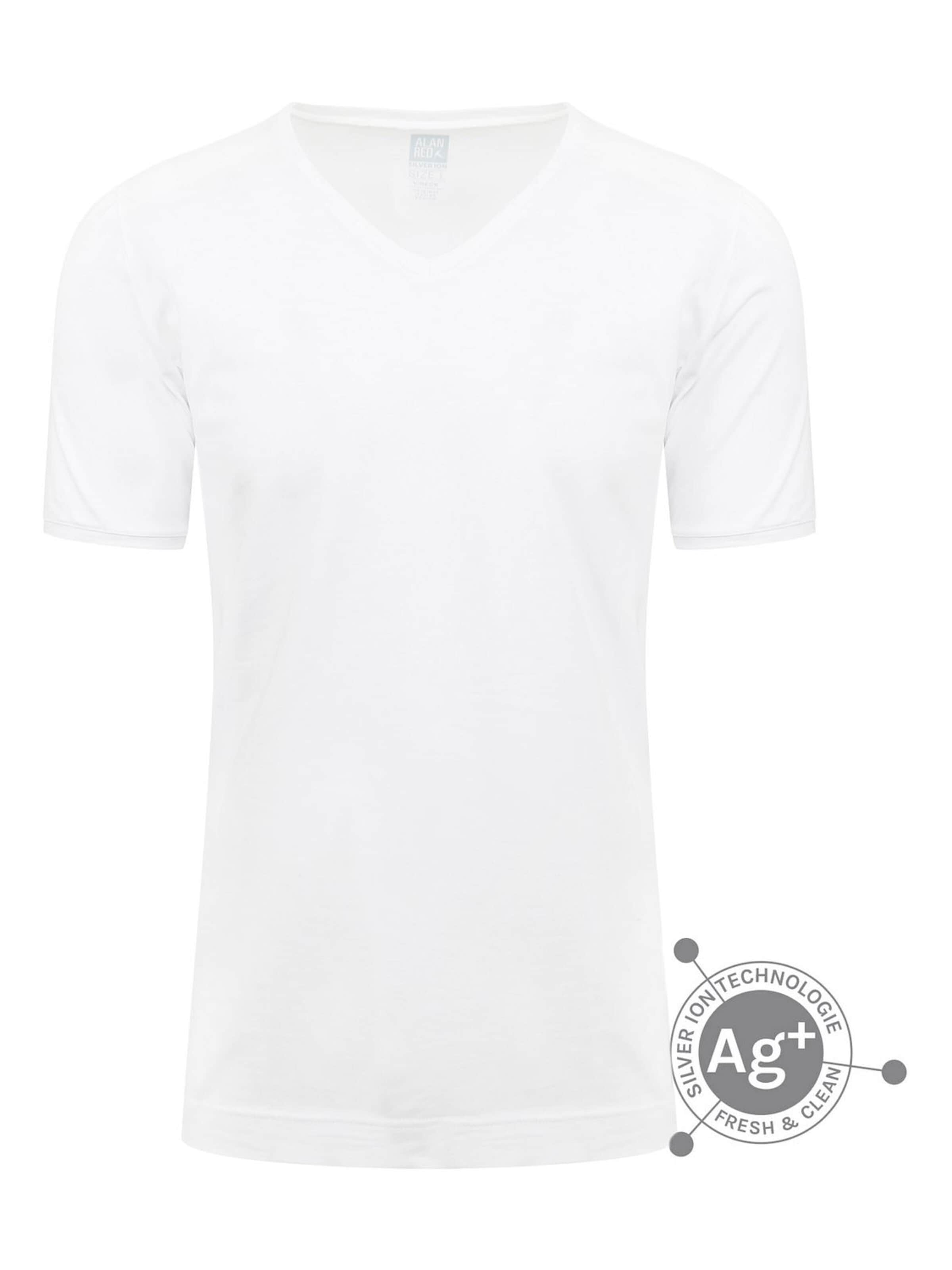 alan red Shirt 'Oxford'‌‌‌‌ in Weiß: Vorderseite