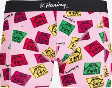 JACK & JONES Boxershorts 'KEITH HARING' in Pink