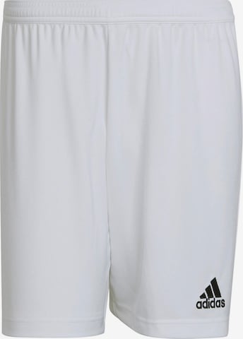 ADIDAS SPORTSWEAR Regular Workout Pants 'Entrada 22' in White: front