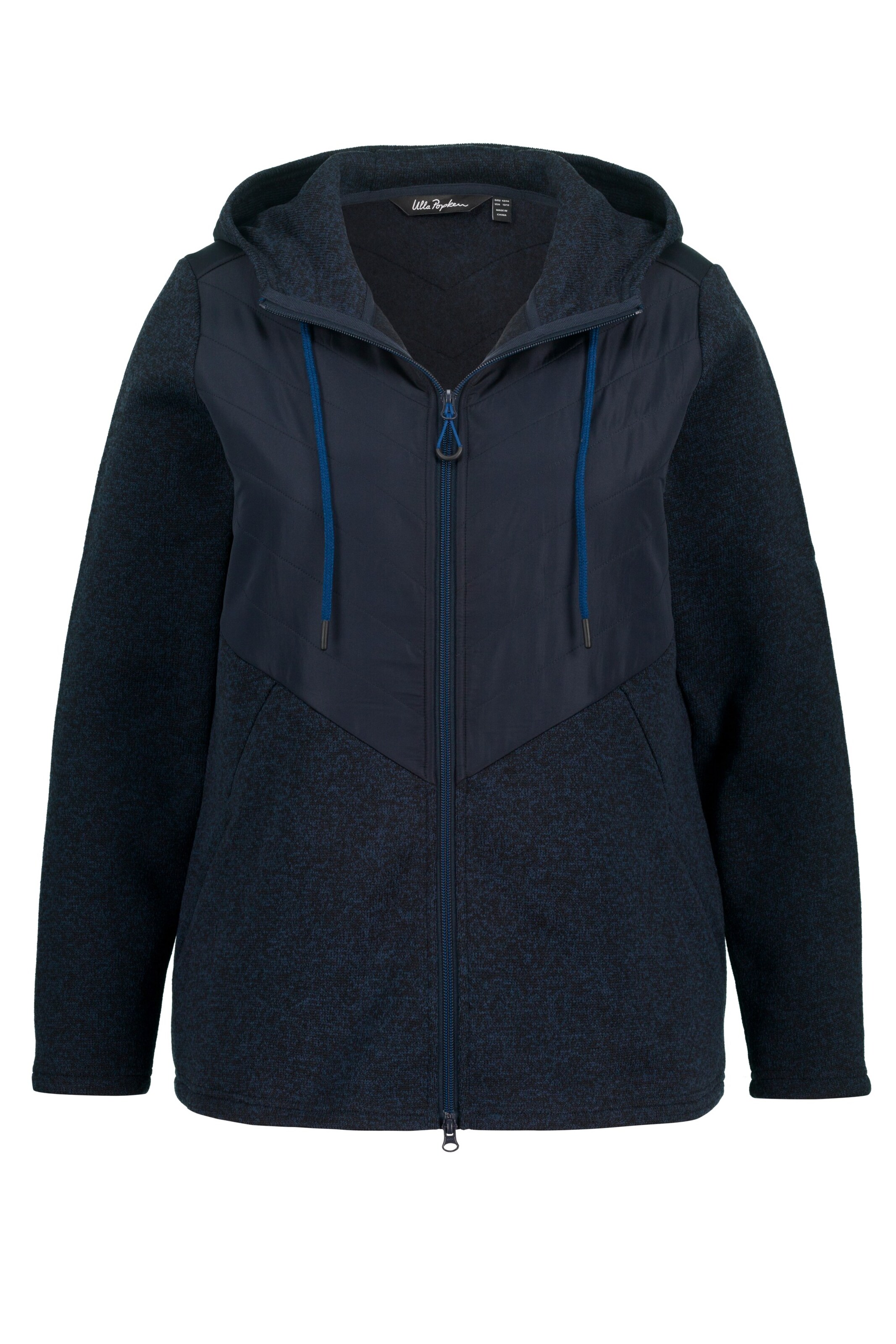 Ulla Popken Between-season jacket in Blue: front