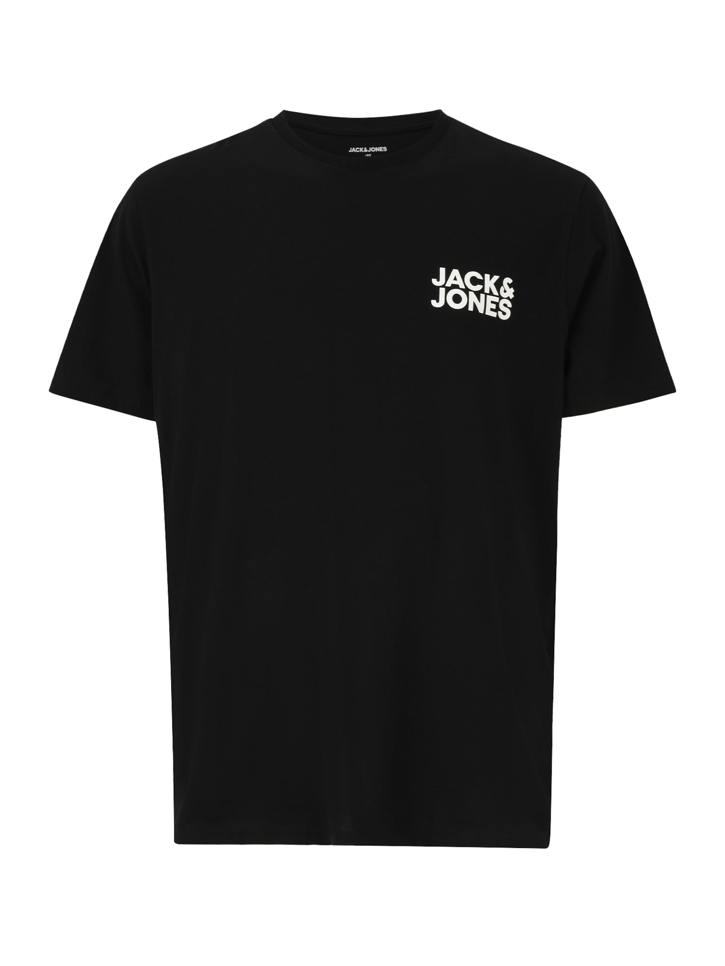 Jack & Jones Plus Футболка в Черный: спереди
