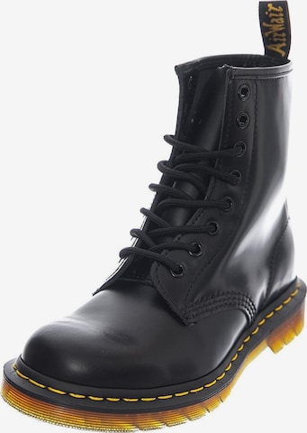Bottes '1460 Black Smooth' Dr. Martens en noir : devant