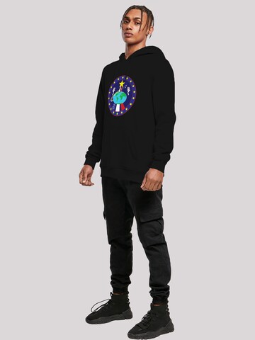 F4NT4STIC Sweatshirt 'NASA Classic Globe Astronauts' in Black
