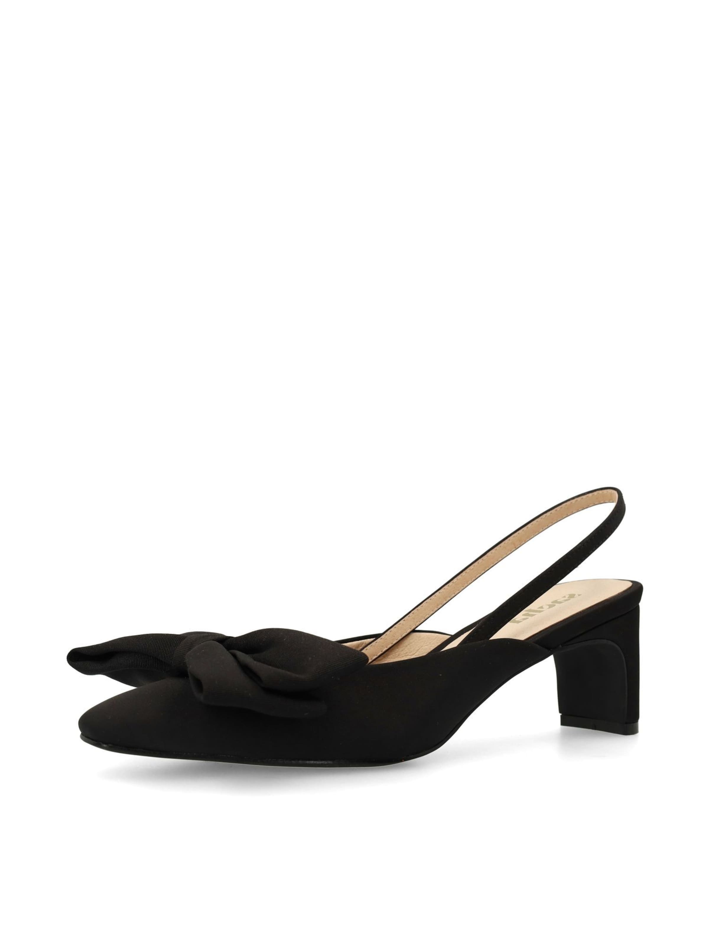 Escarpins à bride arrière SACHA en noir : devant