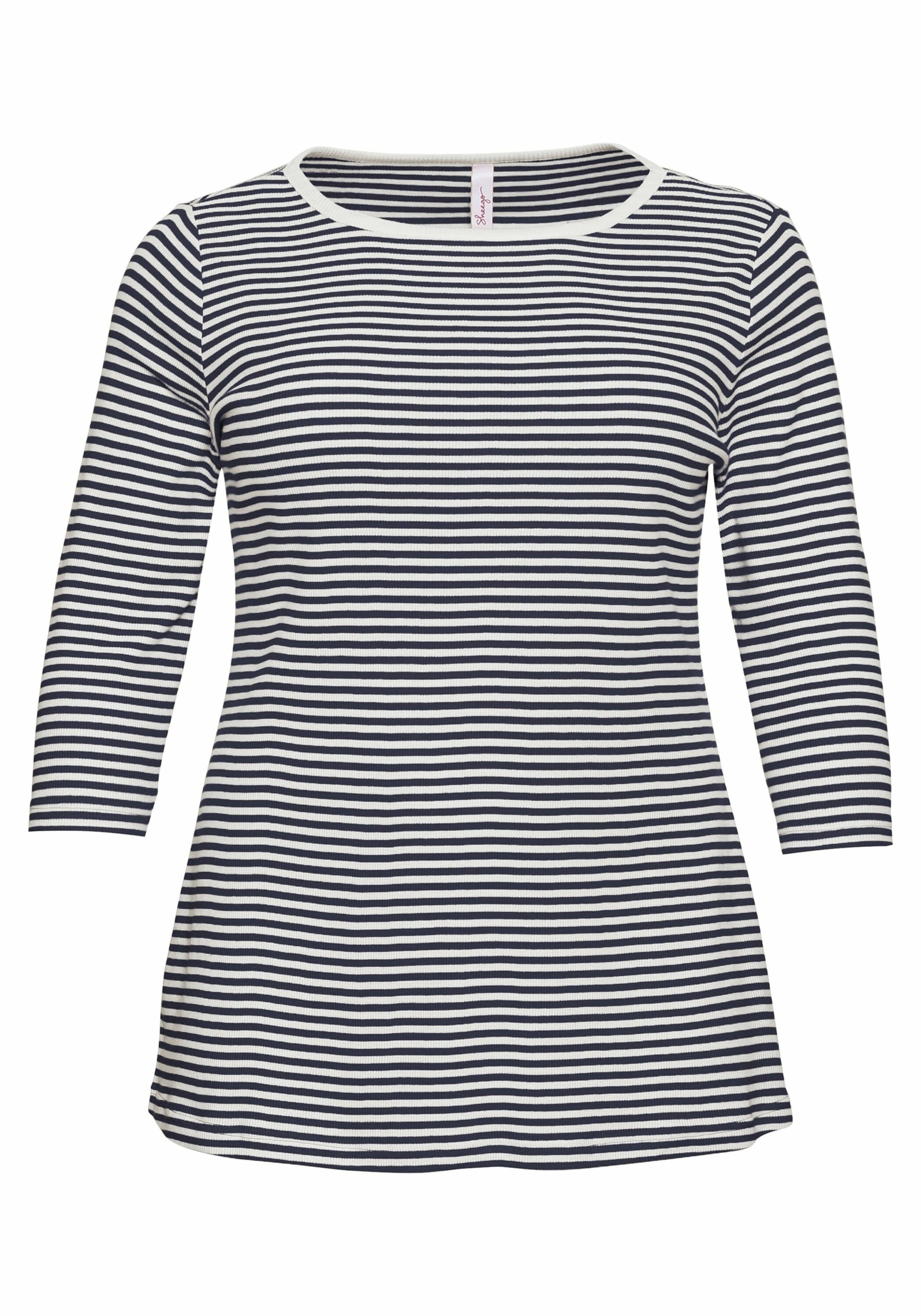 SHEEGO T-shirt i blå: framsida