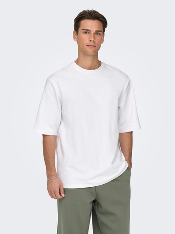Only & Sons Bluser & t-shirts 'ONSRobby' i hvid: forside
