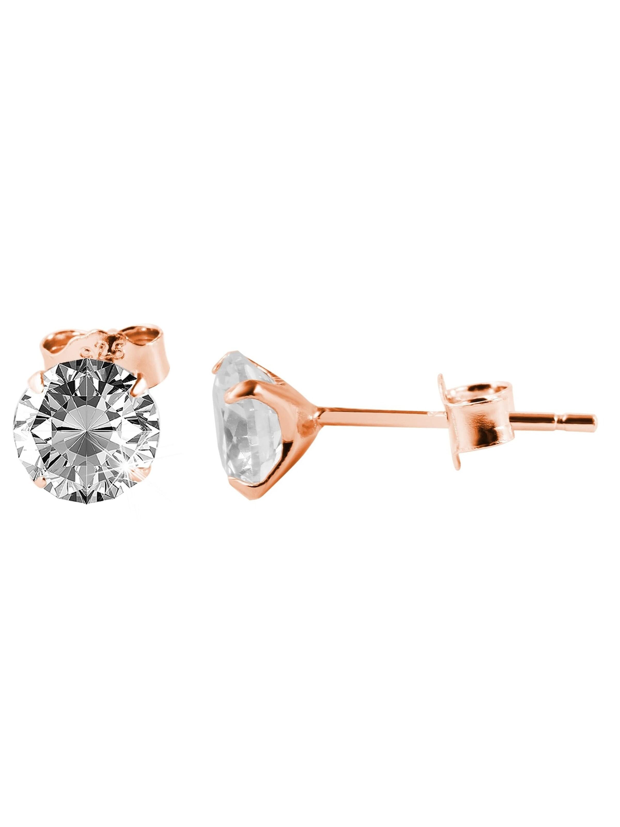 Akzent Earrings '"Runa" aus 925 Sterlingsilber, rhodiniert, langlebig' in Gold: front