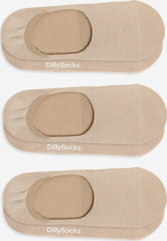 DillySocks Ankle Socks in Beige: front
