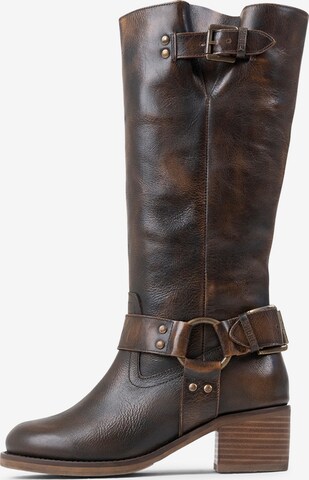 Bottes 'New-Camperos' BRONX en marron : devant