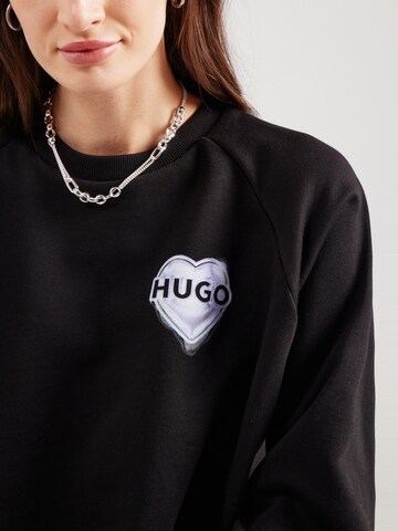 HUGO Sweatshirt 'Darace' i sort