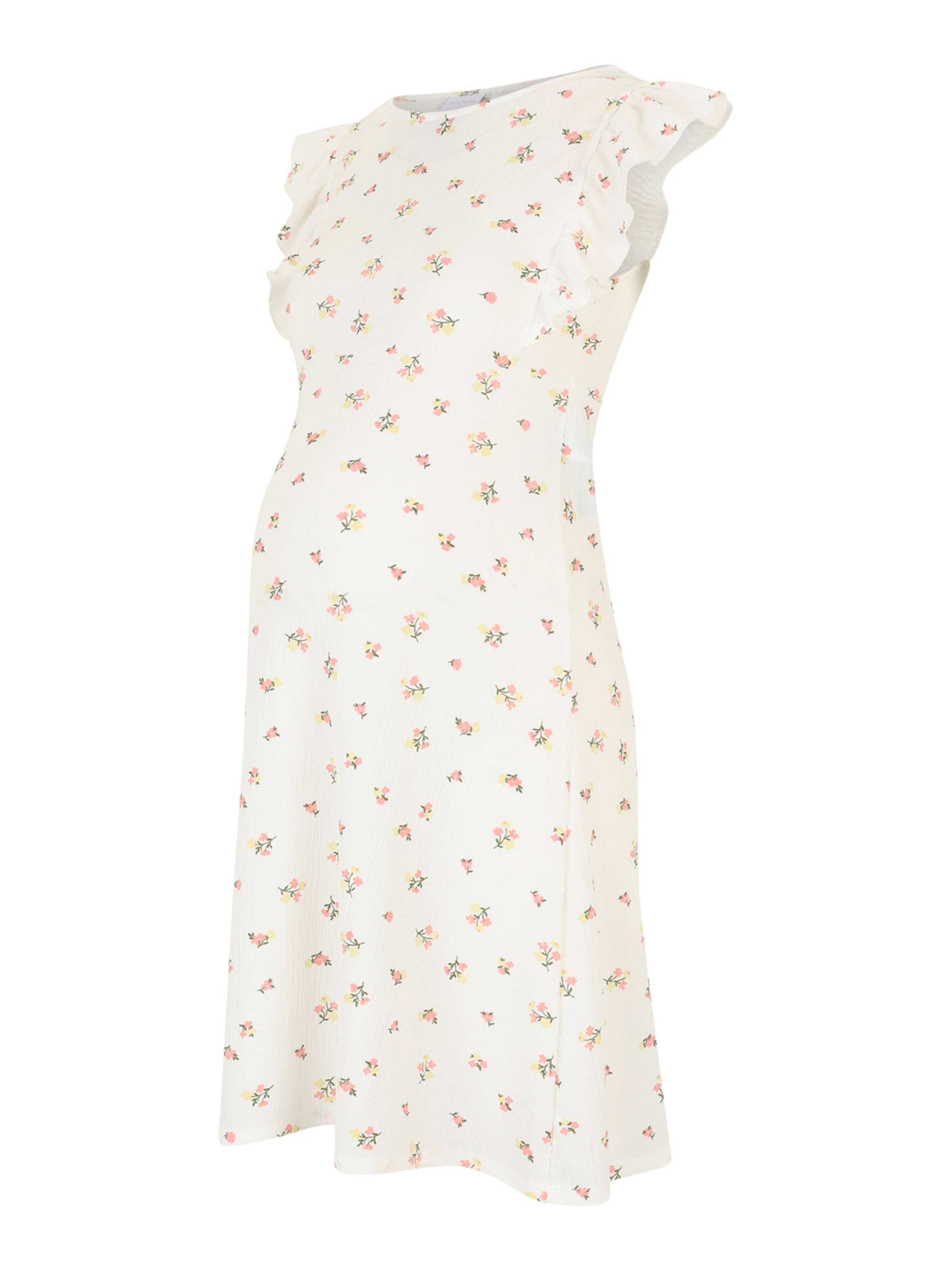 MAMALICIOUS Kleid 'MLEVELINE' in hellbeige / pastellgelb / oliv / pitaya, Produktansicht