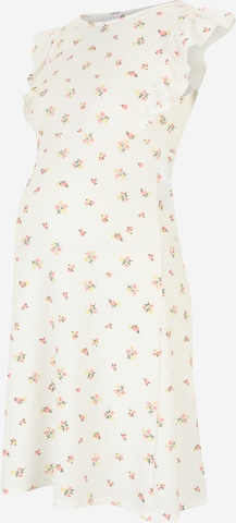 Robe 'MLEVELINE' MAMALICIOUS en beige : devant