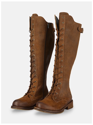 Felmini Wide Fit Lace-Up Boots 'Cooper W110' in Brown