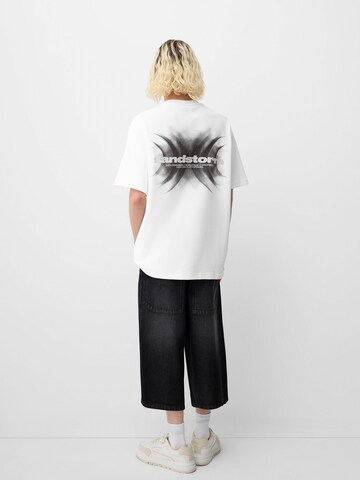 Bershka T-Shirt in Weiß