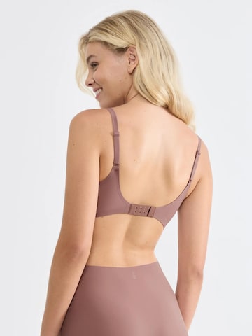 SLOGGI Trojúhelníková Podprsenka 'ZERO Feel 2.0 THE UP' – hnědá
