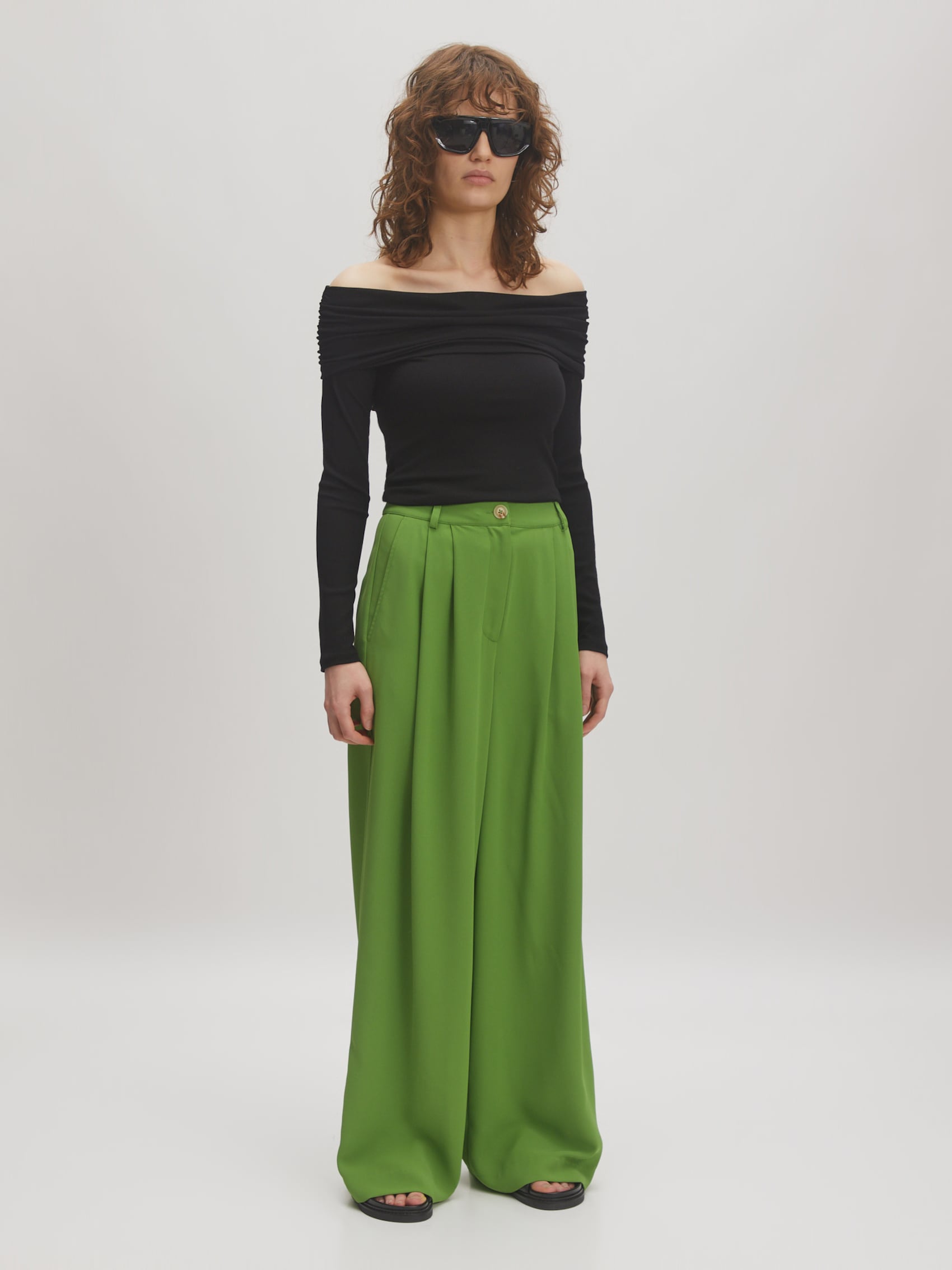 Pantalon à plis 'Jocelyne'