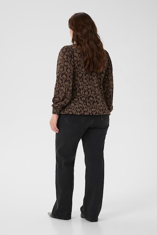 KAFFE CURVE Blouse ' ' in Bruin