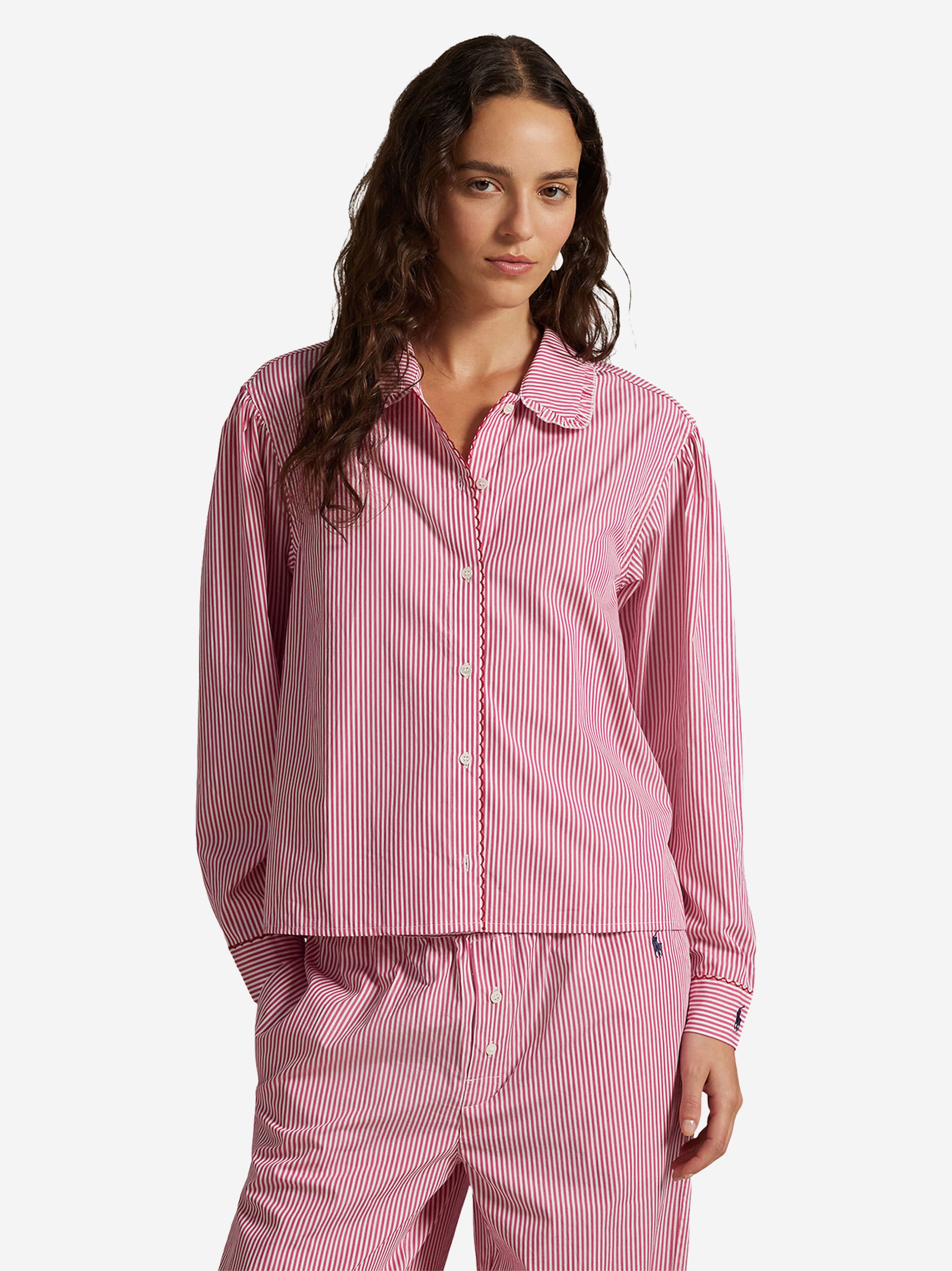 Pyjama ' Shirting Stripes ' Polo Ralph Lauren en rose