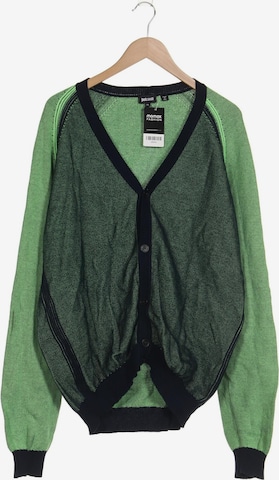 Just Cavalli Strickjacke XL in Grün: Vorderseite